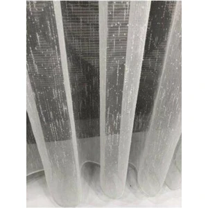 Salon Oturma Odası Yatak Odası Naturel Şantuk Tül Aspen Desen  Sık Pileli