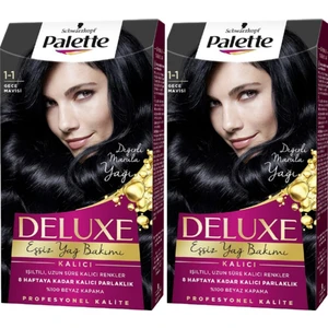 Deluxe Saç Boyası 1-1 Gece Mavisi 2li