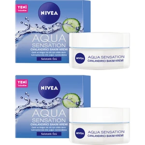 Aqua Sensation Canlandırıcı Bakım Kremi Salatalık Özü 50 ml 2'li