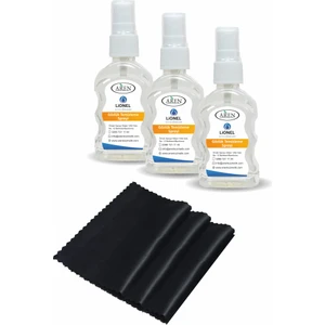 3 Adet Gözlük Temizleme Solüsyonu ve 3 Adet Mikrofiber Bez
