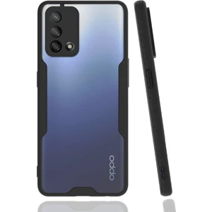 Caseart Oppo A74 Kılıf Kamera Korumalı Colorful Kapak - Siyah