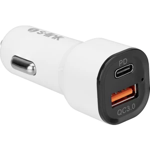 SL-EC35PD 3.4A iPhone Uyumlu Lightning Hızlı Şarj 18W + USB Qc3.0  Apple iPhone Uyumlu Araç Şarj Cihazı