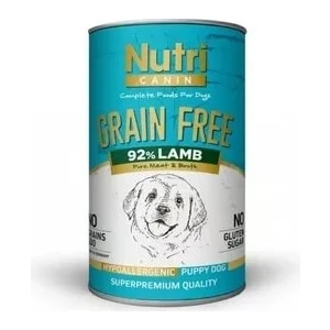 Nutri Canin Grain Free - Kuzu Etli Konserve Yavru Köpek Maması 400 gr
