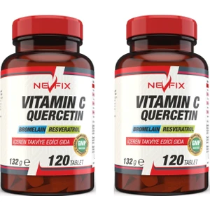 Vitamin C Quercetin Bromelain (2 Kutu) 120 Tablet