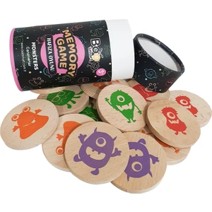 Bee Smart Memory Game Monsters - Ahşap Canavarlar