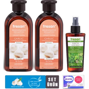2 AdetSarımsak Onarıcı Bakım Şampuanı 300 ml-1 Adet   Canlandırıcı Saç Toniği 125 ml