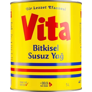 vita Bitkisel Susuz  Yağ 5 Lt
