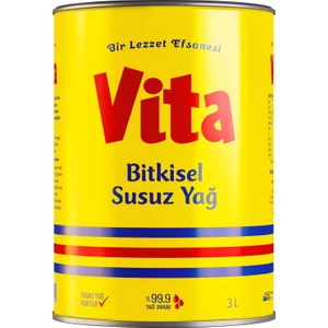 vita Bitkisel Susuz  Yağ 3 Lt