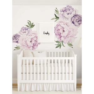 Kt Grup Pastel Mor Çiçekler Soft Duvar Sticker