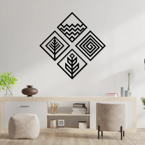 En Özeli 50X50 cm 4 Element Ahşap Duvar Panosu