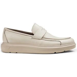 Deri Bej Rengi Comfort Erkek Loafer