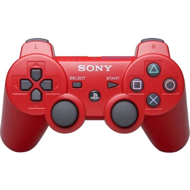 Oyun Kolu Kablosuz Playstation 3 Gamepad Wıreless Controller Ps3 Dualshock3 Kırmızı  Oyun