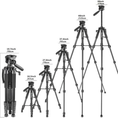 Neepho Profesyonel Tripod Bluetooth Kumanda, Telefon Tutucu ve Çantalı Tripod 175