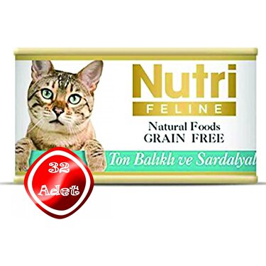Nutri Feline Tahilsiz 85gr Ton Sardalyali Adult Nutri Feline Fiyati