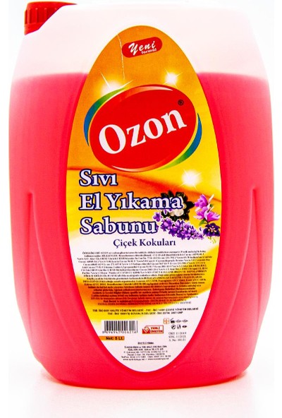 Easyso Ozon Sıvı El Yıkama Sabunu 5l, Gliserinli, Yeni Formül Hijyenik