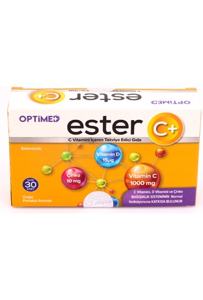 Optimed Ester C+ Takviye Edici Gıda (30 Şase)