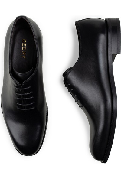 Deery Deri Siyah Klasik Erkek Ayakkabı