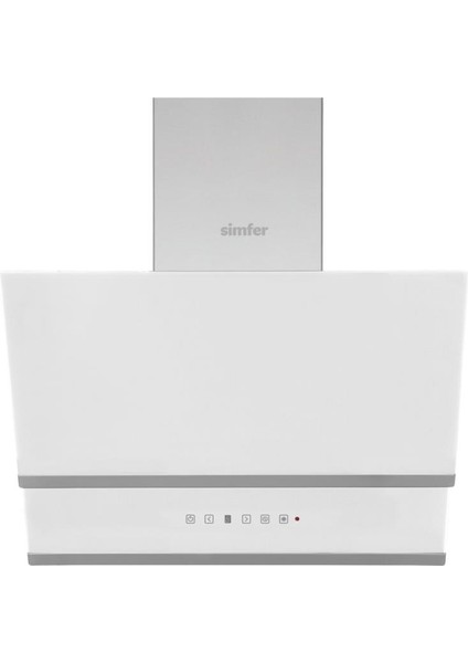 8668 Beyaz Cam Davlumbaz 60 cm