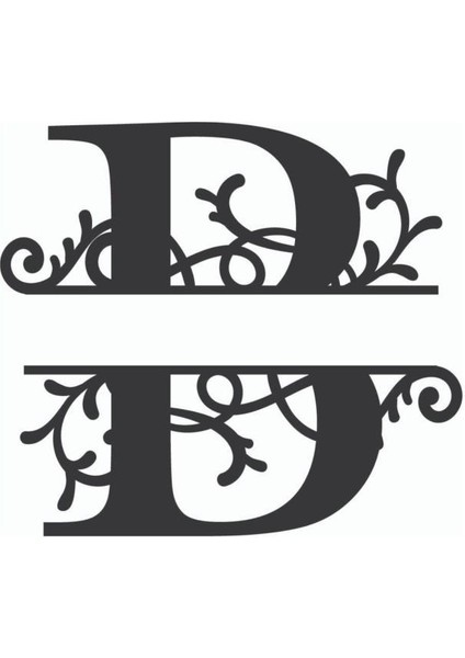 Dekoratif Ahşap Harf Monogram Harf 1 Adet Dekoratif Duvar Süsü