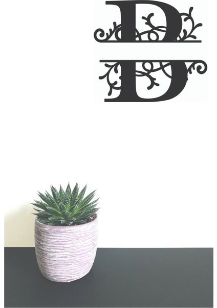 Dekoratif Ahşap Harf Monogram Harf 1 Adet Dekoratif Duvar Süsü