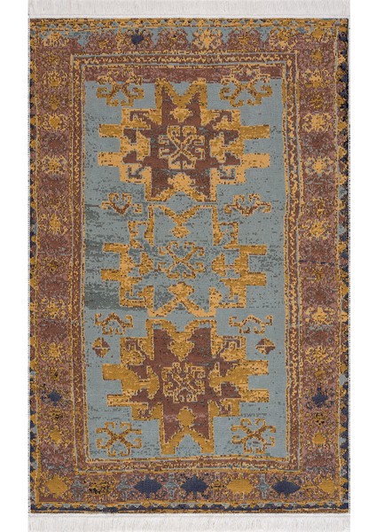Kapadokya Serisi Çift Taraflı Yıkanabilir Saçaklı Dekoratif Dokuma Halı Kilim fırsatları