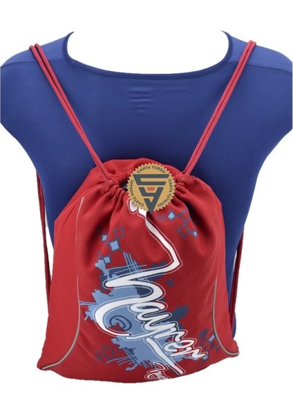 Kumaş Büzgülü Torba Sırt Çantası Kırmızı modelleri