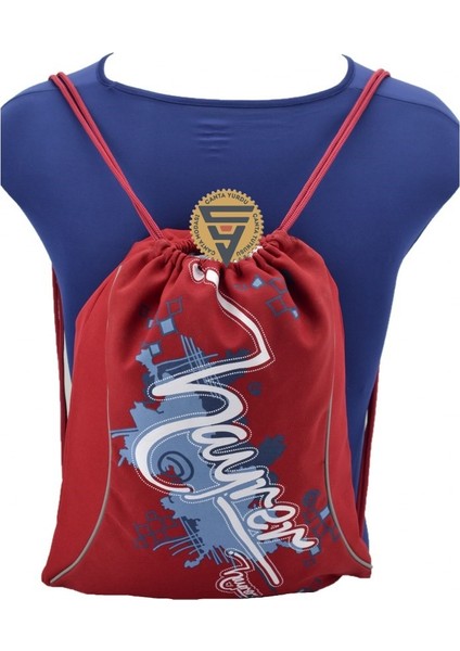 Kumaş Büzgülü Torba Sırt Çantası Kırmızı fırsatları