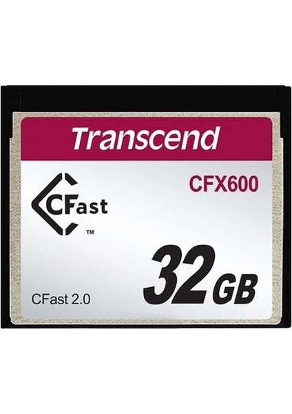 32GB CFX600 Cfast 2.0 Cf Hafıza Kartı TS32GCFX600