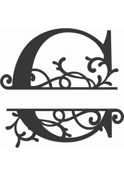 Dekoratif Ahşap Harf Monogram Harf 1 Adet Dekoratif Duvar Süsü