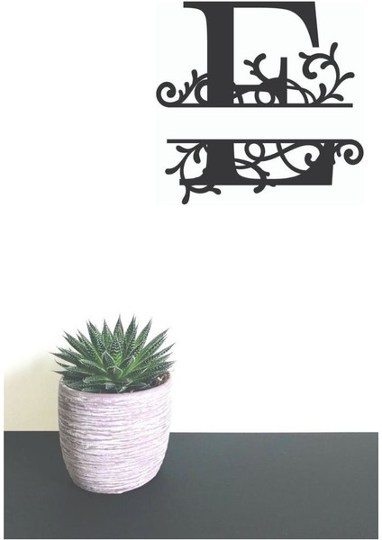 Dekoratif Ahşap Harf Monogram Harf 1 Adet Dekoratif Duvar Süsü