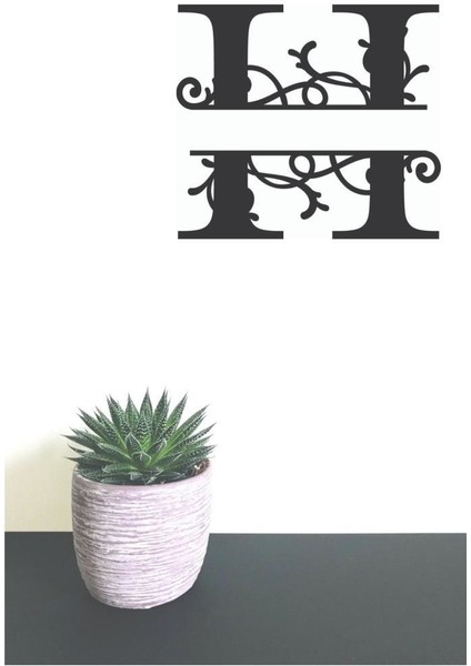 Dekoratif Ahşap Harf Monogram Harf 1 Adet Dekoratif Duvar Süsü