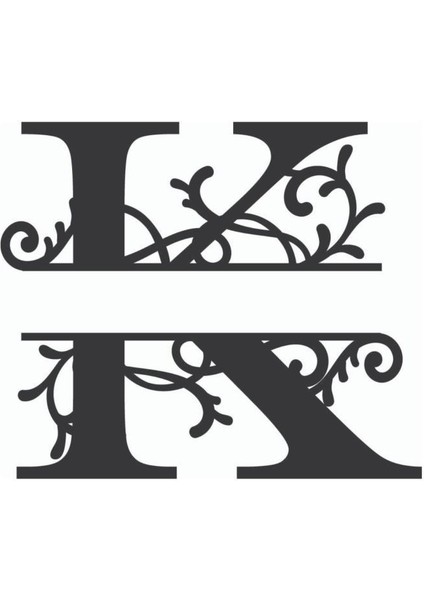 Dekoratif Ahşap Harf Monogram Harf 1 Adet Dekoratif Duvar Süsü