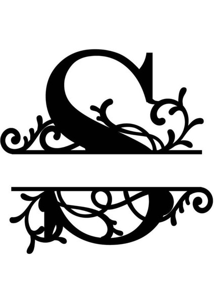 Dekoratif Ahşap Harf Monogram Harf 1 Adet Dekoratif Duvar Süsü