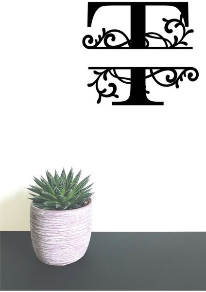 Dekoratif Ahşap Harf Monogram Harf 1 Adet Dekoratif Duvar Süsü