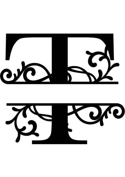 Dekoratif Ahşap Harf Monogram Harf 1 Adet Dekoratif Duvar Süsü