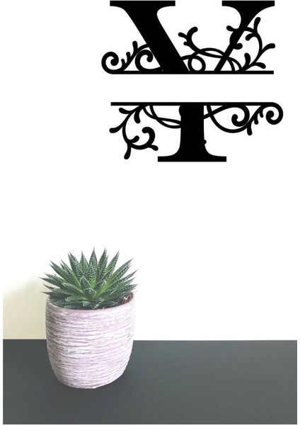 Dekoratif Ahşap Harf Monogram Harf 1 Adet Dekoratif Duvar Süsü