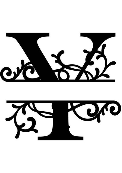 Dekoratif Ahşap Harf Monogram Harf 1 Adet Dekoratif Duvar Süsü