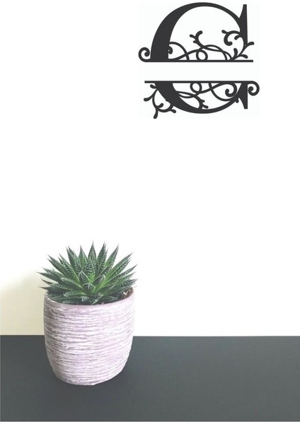 Dekoratif Ahşap Harf Monogram Harf 1 Adet Dekoratif Duvar Süsü