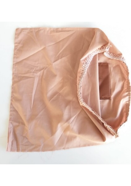 Fermuarsız 38X38 cm Dikilmiş Astar Sütlü Kahve