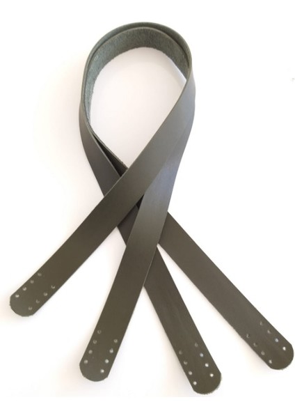 Haki Yeşil 70X2.4 Cm, Suni Deri Çanta Sapı