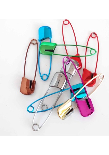 5 Adet Renkli Çengelli Iğne 5 cm