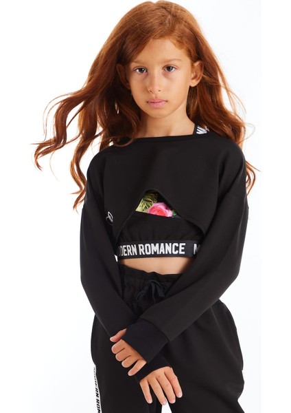 Nakışlı Basic Crop Üst Uzun Kol fiyatları