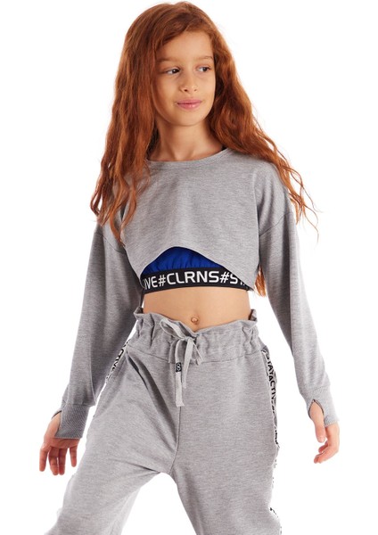 Nakışlı Basic Crop Üst Uzun Kol modelleri