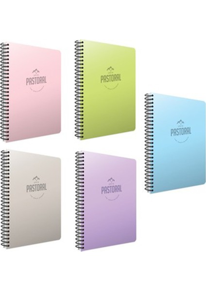 Pastoral A4 Spiralli Pp Kapak Defter 72 Yaprak Kareli 3242