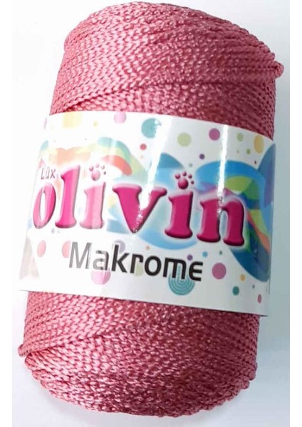 100 Gram Polyester Makrome Gül Kurusu Renk
