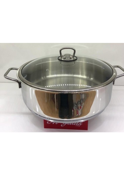 Basık Tencere 30 cm. Metal Sap