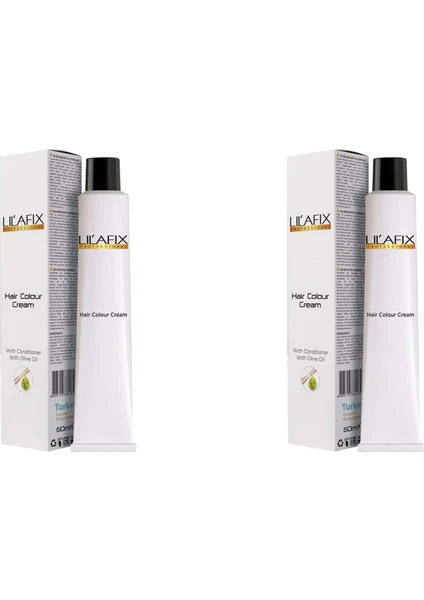 LİLAFİX SAÇ BOYASI 6/77 SICAK ÇİKOLATA & BROCHES 20 VOLUME %6 OKSİDAN 60ML 2'Lİ SET