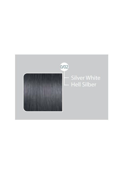 SAÇ BOYASI 0/02 SİLVER WHİTE BEYAZ GÜMÜŞ & BROCHES 20 VOLUME %6 OKSİDAN 60ML 2'Lİ SET