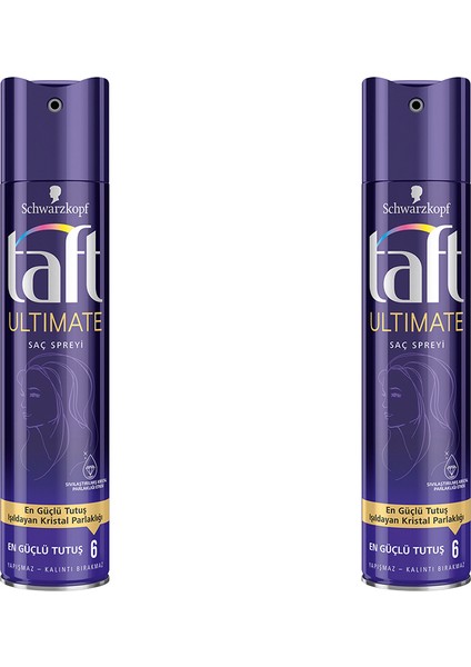 Taft Saç Spreyi Ultimate En Güçlü Tutuş 6 2li