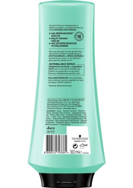 Gliss Nutribalance Repair 360ML 2li